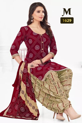 VihaanExim Crepe Printed Salwar Suit Material