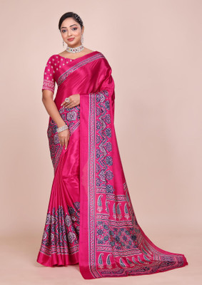 MAIRAFASHION Silk Blend Printed Blouse Material