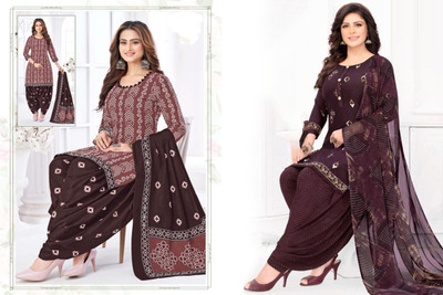 laxmi creation Crepe Solid, Printed Salwar Suit Material