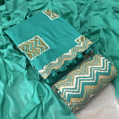 krishna boutique Pure Cotton Printed Salwar Suit Material