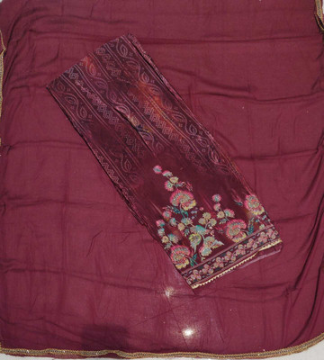 ADAB SAREES Crepe Printed Salwar Suit Material
