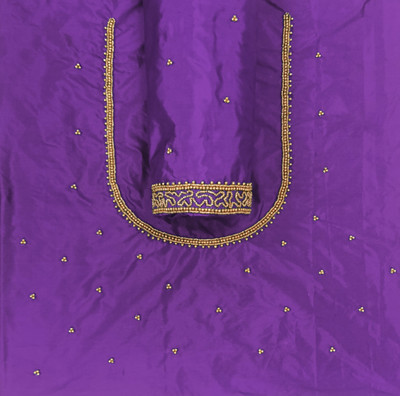 Kaf Art Silk Embellished Blouse Material