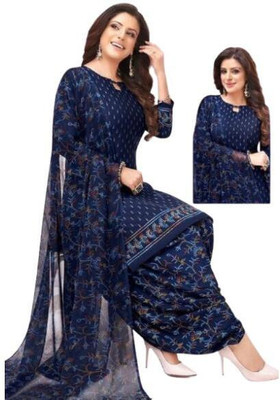 EverEthnic Cotton Blend Self Design Salwar Suit Material