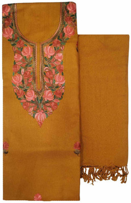 Kashmiri Wool Embroidered Salwar Suit Material