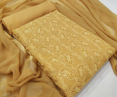 HouseOfCommon Georgette Embroidered Salwar Suit Material