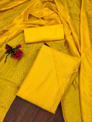 Vedanya Creation Pure Cotton Self Design Kurta & Churidar Material