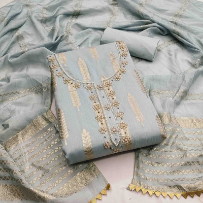 Tasrika Jacquard Embroidered, Printed Salwar Suit Material