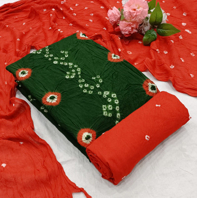 NIYAMI Viscose Rayon Polka Print, Printed, Self Design, Colorblock Salwar Suit Material