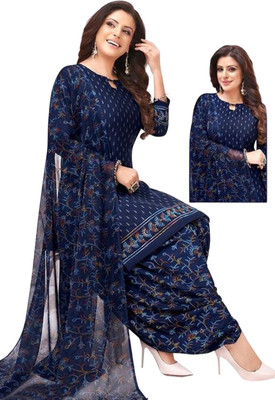 RJF Crepe Printed Salwar Suit Material