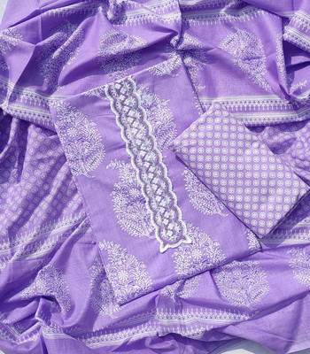 ABODH COLOURS Pure Cotton Printed Salwar Suit Material