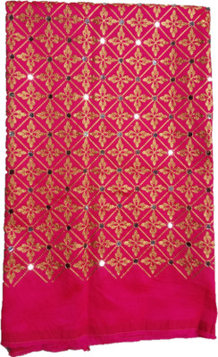 Shantuba textiles Silk Blend Embellished Blouse Material