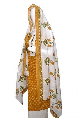 AAKARSHAN SAREES Pure Cotton Printed Salwar Suit Material