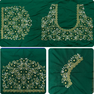 Blouseji Cotton Silk Embroidered Blouse Material