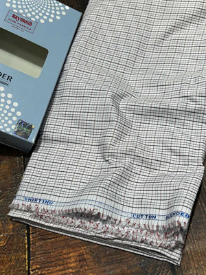 Raymond Polycotton Checkered Shirt Fabric