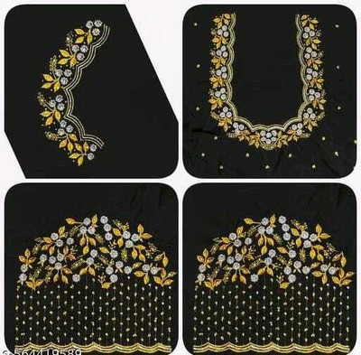 SIDDHI TRENDZ Art Silk Embroidered Blouse Material