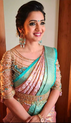 Banarasi Pure Silk Self Design Blouse Material