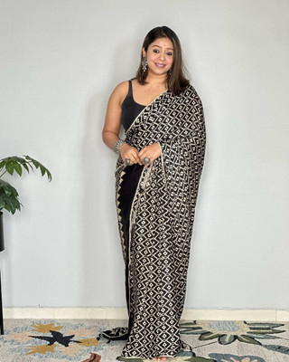 MJ TRENDZ Pure Silk Printed Blouse Material