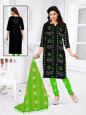 RISHITTRENDS Viscose Rayon Printed Salwar Suit Material