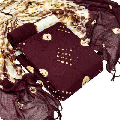 SHREYAM Enterprise Chanderi Dyed Salwar Suit Material