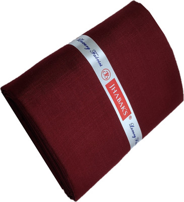 JHABAK'S Cotton Blend Solid Shirt Fabric