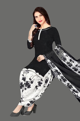ANIRAV Crepe Printed Kurta & Patiyala Material