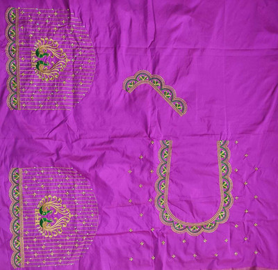 SIDDHI TRENDZ Art Silk Embroidered Blouse Material