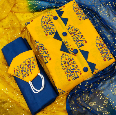 Nayanthara Trends Cotton Blend Printed Salwar Suit Material