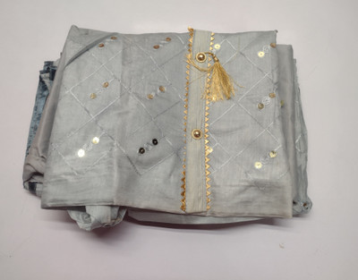 Sai fashions store Pure Cotton Embroidered Suit Fabric
