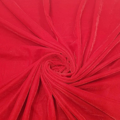 ALINA MODA Velvet Solid Multipurpose Running Fabric