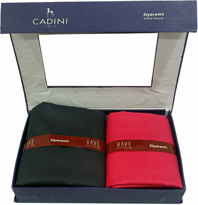 CADINI Cotton Blend Solid Shirt & Trouser Fabric