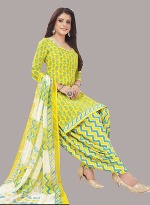 WONAYA Crepe Printed Salwar Suit Material