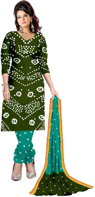 SKGREEN Cotton Blend Printed Salwar Suit Material
