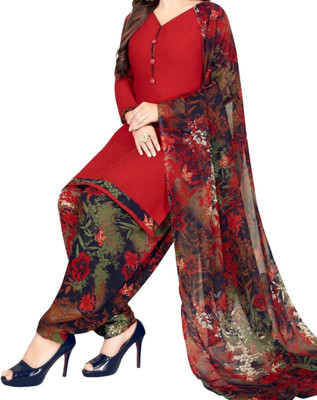 VihaanExim Crepe Paisley Salwar Suit Material