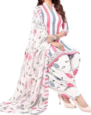 laxmi creation Crepe Printed, Striped Salwar Suit Material