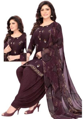 EverEthnic Cotton Blend Self Design Salwar Suit Material