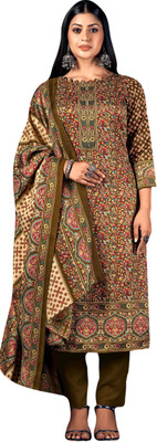 Rosaniya Wool Printed Salwar Suit Material