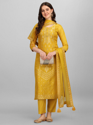 ARISHTA Art Silk Self Design Kurta & Churidar Material