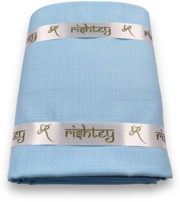 RSIHTEY Cotton Blend Solid Shirt Fabric