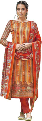 Soul Essence Wool Printed Salwar Suit Material