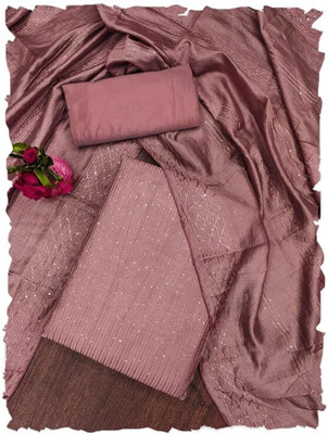 KRUTAGNA CREATION Cotton Blend Self Design Kurta & Churidar Material