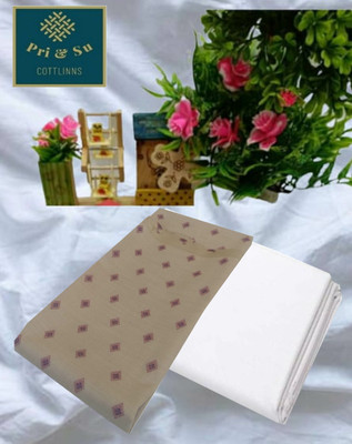 Pri & Su CottLinns Cotton Blend Floral Print, Printed Shirt & Trouser Fabric