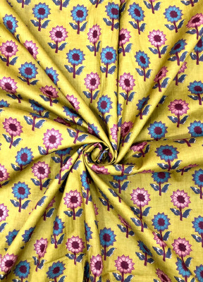 PALASH Pure Cotton Colorblock Kurta Fabric