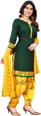 Threads Crepe Printed Salwar Suit Material