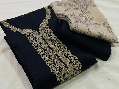 MYRAADESIGNER Pure Cotton Solid Salwar Suit Material