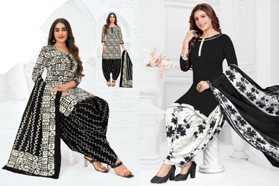 SEWDHAGA Crepe Printed Salwar Suit Material