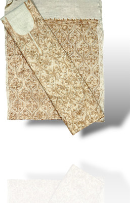 ANHAFASHION Wool Embroidered Kurta & Patiyala Material