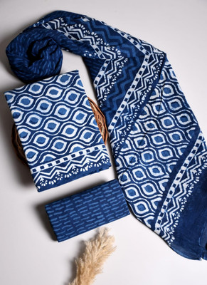 CRAFTWELL Pure Cotton Self Design Salwar Suit Material