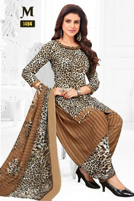 SIMPLYETHNIC Crepe Printed Salwar Suit Material