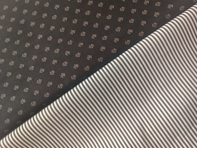 s n textiles Cotton Blend Printed, Striped Shirt Fabric