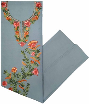 Kashmiri Pure Cotton Embroidered Salwar Suit Material